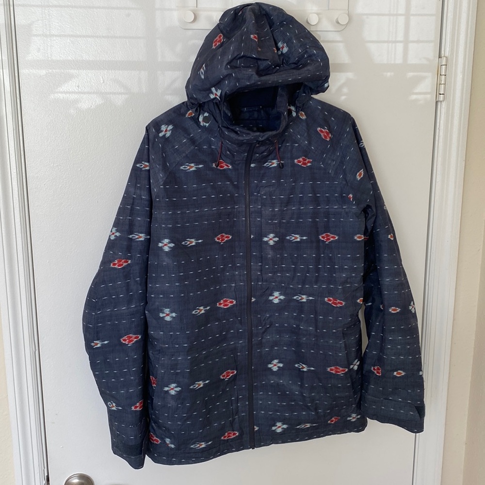 Women’s Burton Snowboarding Goretex Jacket Size Medium Navy Blue Color